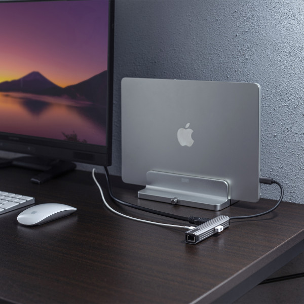 USB Type-Cマルチ変換アダプタ HDMIポート＋LANポート付きケーブル15cm サンワサプライ USB-3TCHLP7S_6