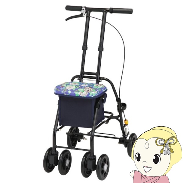 マキテック シルバーカー スリムムーヴ 青花柄 コンパクトタイプ マキテック シルバーカー スリムムーヴ 青花柄 コンパクトタイプ