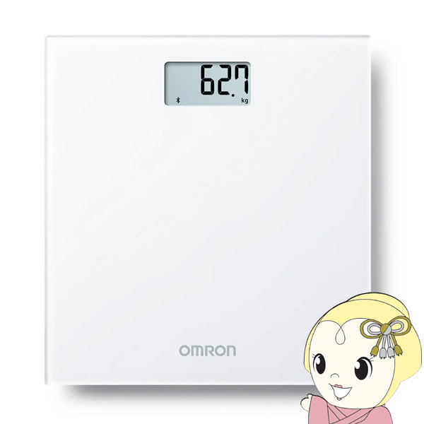 体重計 OMRON オムロン ホワイト HN-300T2-JWの通販は