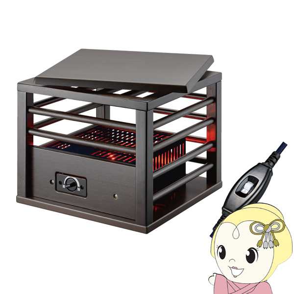 在庫あり　1人用こたつ メトロ電気工業 MPQ-102B-B 正方形 中間入切スイッチ ミニコタツ 天板付き 電気あんか 足温器 温度調節 就寝用 就寝前 炬燵の通販は 8,087円