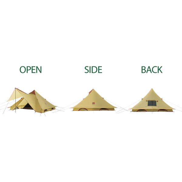 2ルームテント ロゴス LOGOS Fes Tepee DUO -BC 2人用 ワンポール 二重構造 防水 撥水 難燃加工 UVカット 71201121