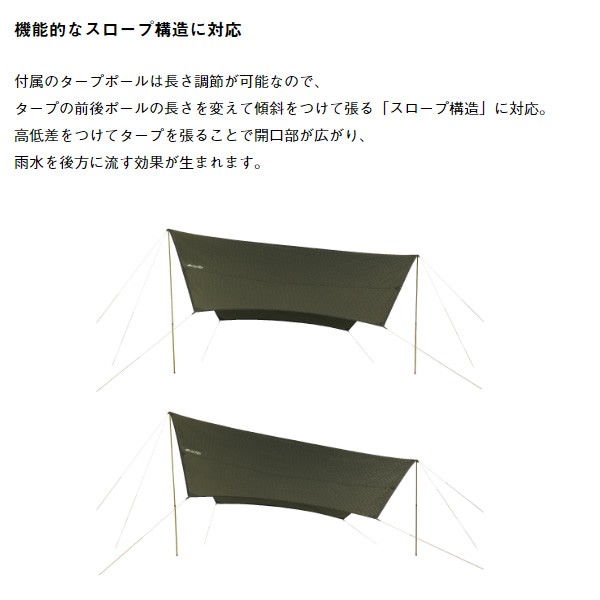 タープ 耐水圧2000mm UV-CUT加工 エンボス加工 neos ヘキサタープセット L-BB ROGOS ロゴス 71208000の通販は