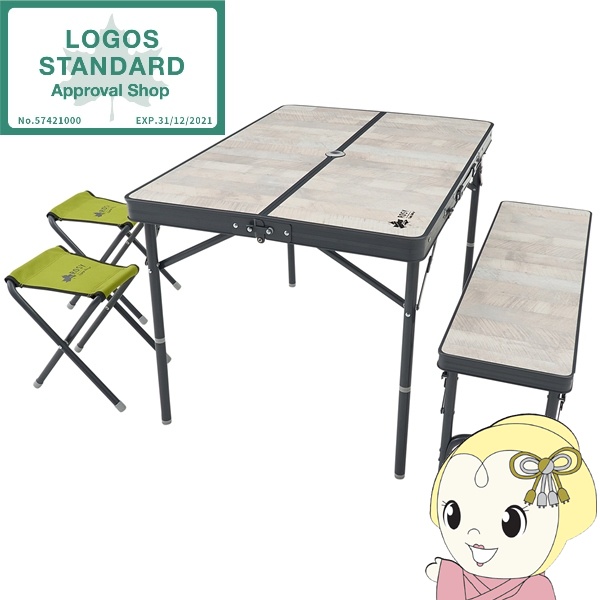 テーブル ROSY ファミリーベンチテーブルセット ロゴス LOGOS 73189057