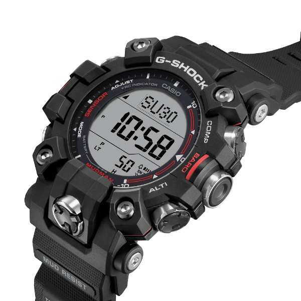 腕時計 ジーショック G-SHOCK 国内正規品 MUDMAN 電波ソーラー バイオマスプラスチック採用 GW-9500-1JF メンズ ブラック  カシオ CASIO