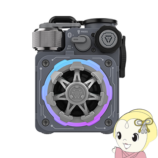Bluetooth スピーカー Cyber Cube Premium グレー MUZEN MW-PVXLI-GRAY