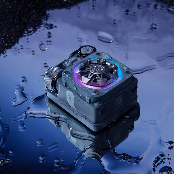 Bluetooth スピーカー Cyber Cube Premium グレー MUZEN MW-PVXLI-GRAY_5