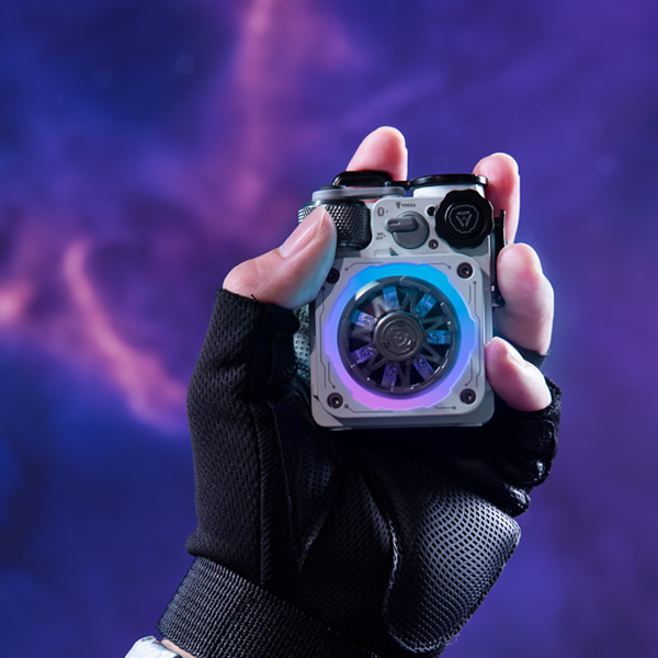 Bluetooth スピーカー Cyber Cube Premium グレー MUZEN MW-PVXLI-GRAY_7