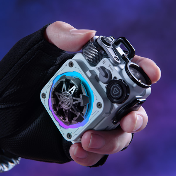 Bluetooth スピーカー Cyber Cube Premium グレー MUZEN MW-PVXLI-GRAY_8