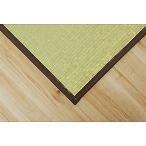 置き畳 純国産 い草 日本製 ユニット畳 簡単 和室 ブラウン 約82×82×1.7cm(4枚1セット) 軽量 ジョイント付き 畳コーナー_15