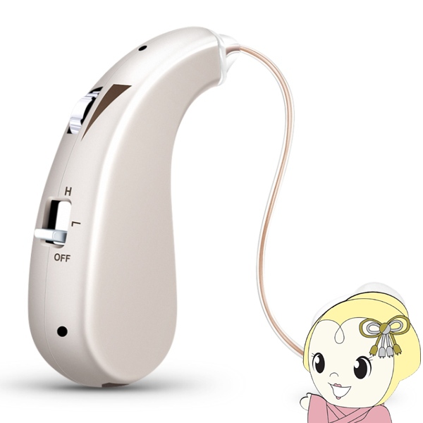 集音器 X DESIGN 沐光 ゴールド 耳掛けタイプ 充電式 両耳兼用 高齢者 中度難聴者用 VHP-A-60