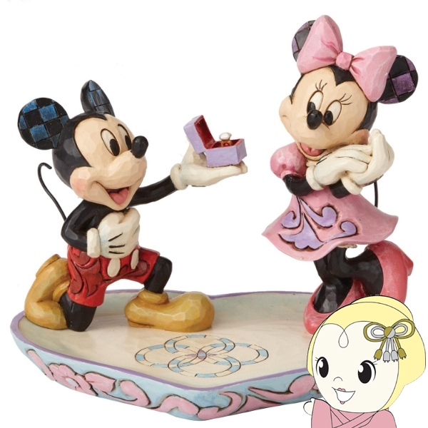 在庫あり　ディズニー・トラディション ディズニーフィギュア ミッキー ミニー プロポーズ プレゼント enesco エネスコ 4055436