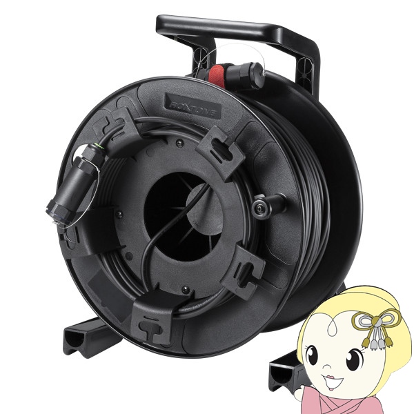 サンワサプライ ドラム付き光ファイバHDMIケーブル 8K対応 ブラック 100m KM-HD20-UFBD100の通販は 52,200円