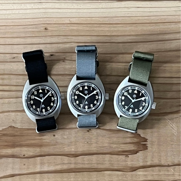 腕時計 NAVAL WATCH Naval military watch Royal Air Force type アナログ 黒ベルト MIL.-02B_1