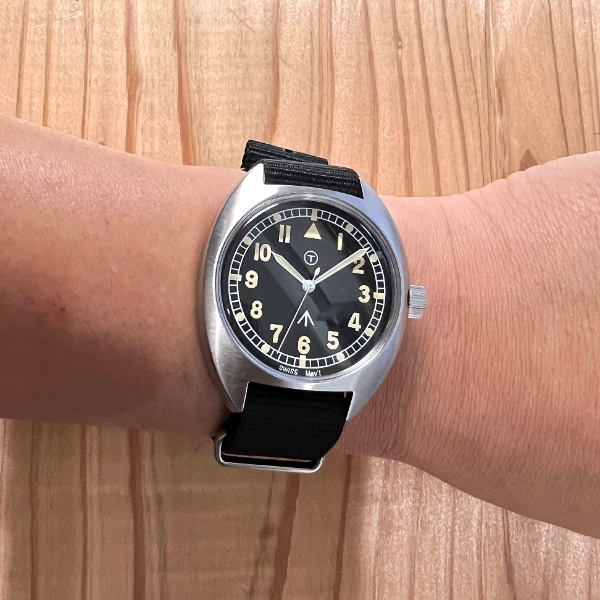 腕時計 NAVAL WATCH Naval military watch Royal Air Force type アナログ 黒ベルト MIL.-02B_4