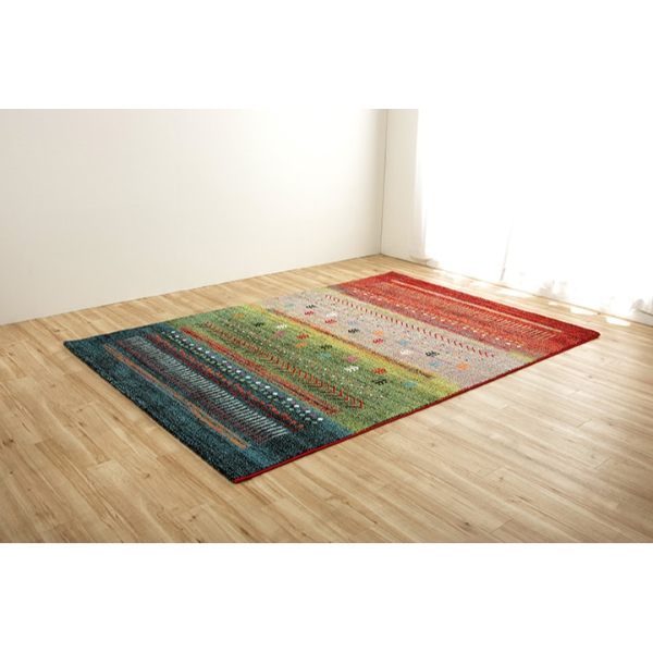 ウィルトン調カーペット 160cm×230cm グリーン