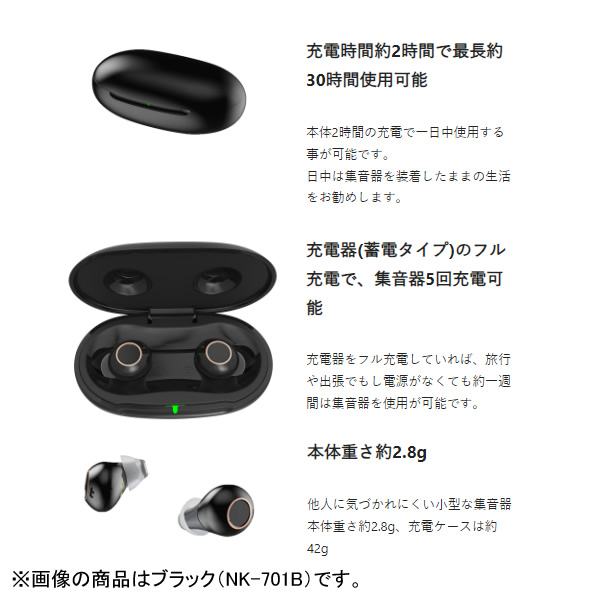 集音器 日健 NIKEN 高感度集音器 耳穴式 両耳タイプ