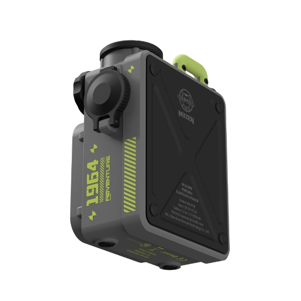 在庫あり　MUZEN Wild Mini 第2世代 Bluetooth スピーカー ポータブルスピーカー メタルグレー MW-PVXI2 MetalGray_3