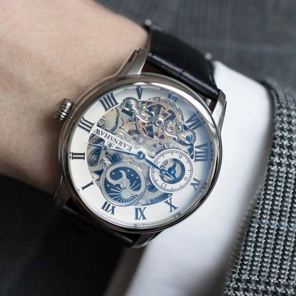 EARNSHAW アーンショウ メンズ腕時計 ES-8006-01 LONGITUDE CLASSIC WHITE 自動巻き スケルトン 革ベルト  44mm 国内正規品の通販はau PAY マーケット - ぎおん | au PAY マーケット－通販サイト