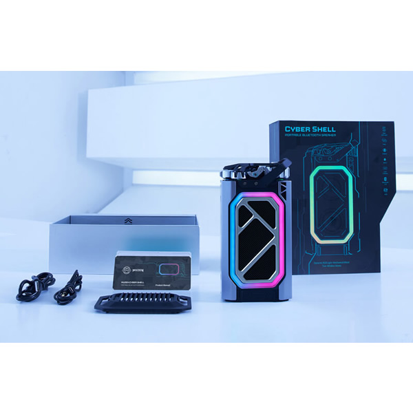 Bluetoothスピーカー MUZEN Cyber Shell ポータブルスピーカー ワイヤレススピーカー IPX5 防水 MW-H1I_1
