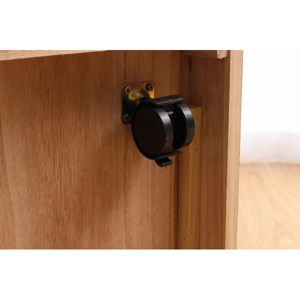 桐製マルチラック 幅45cm ダークブラウン キャスター付きインテリア リビング 家具 和室 洋室 FAX台 電話台 TAN-105-DBRの通販は