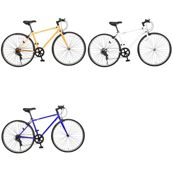 自転車 クロスバイク 700X28C（約27インチ）7段変速 フレームサイズ440mm T-440MM 美和商事 パールホワイト MR077BKND-T440PWH_2