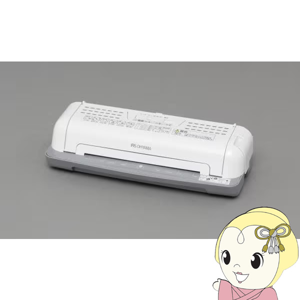 省スペースラミネーター アイリスオーヤマ A4対応 最大幅23cm ウォームアップ速度約6分 ホワイト LTA42W