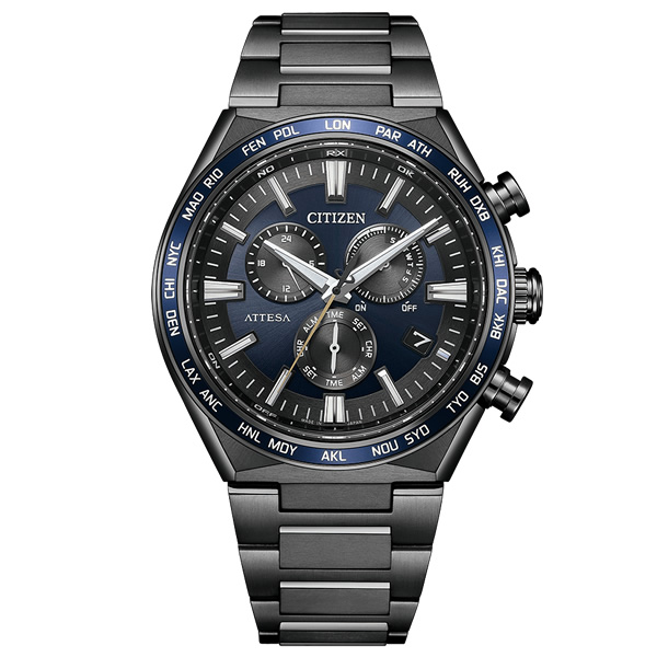 CITIZEN（シチズン） 腕時計 アテッサ ACT Line ブラックチタンシリーズ エコ・ドライブ電波時計 CB5967-66L_1