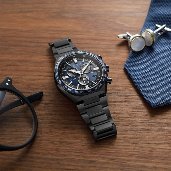 CITIZEN（シチズン） 腕時計 アテッサ ACT Line ブラックチタンシリーズ エコ・ドライブ電波時計 CB5967-66L_6
