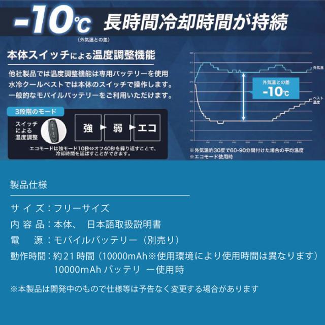 冷水が全身を循環 全身水冷 スーツ THANKO サンコー WATTNGCBKの 冷水が全身を循環 全身水冷 スーツ THANKO サンコー WATTNGCBKの