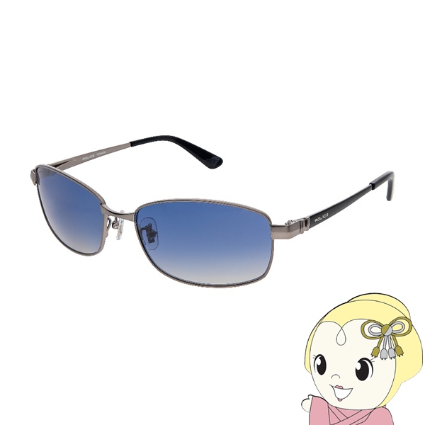 SPLM27J 627P 59 ポリス POLICE サングラス FORWARD 2024年モデル メタル スクエア フルリム ジャパンモデル メンズ チタニウム 偏光レンズ