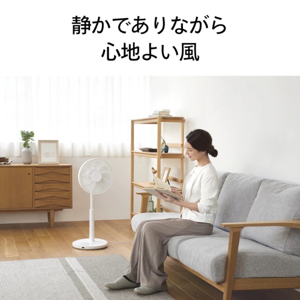 在庫あり　扇風機 ツインバード TWINBIRD サーキュレーション扇風機 DCモーター搭載 リモコン付き サーキュレーター 静音 ホワイト EF-E952W_3
