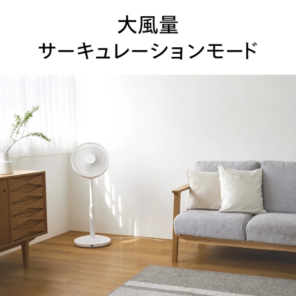 在庫あり　扇風機 ツインバード TWINBIRD サーキュレーション扇風機 DCモーター搭載 リモコン付き サーキュレーター 静音 ホワイト EF-E952W_9