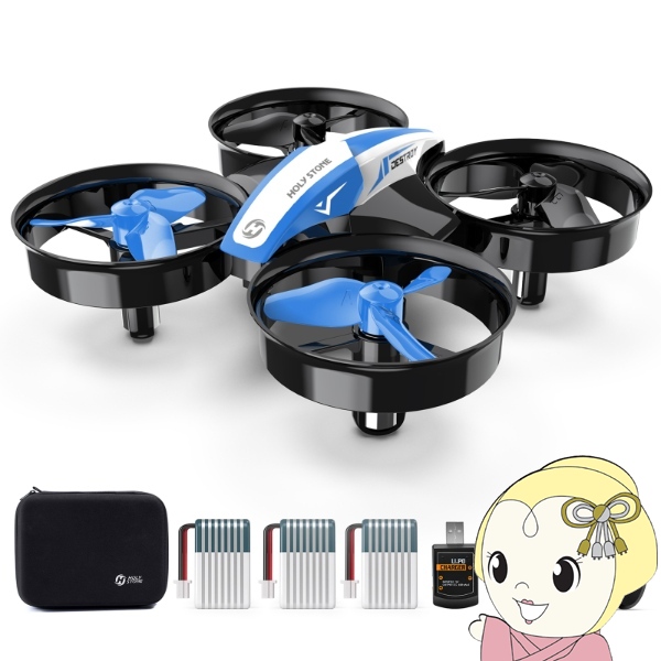 在庫あり　Holy Stone ドローン 100g未満 ミニドローン 室内 初心者 こども向け ブルー HS210B の通販は 5,690円