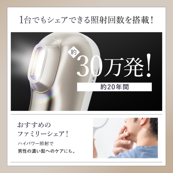 在庫あり　脱毛器 光美容器 WAVEWAVE Radiant Grace 家庭用 光脱毛器 IPL NIR DPL ワキ ヒゲ うぶ毛 VIO 全身 メンズ レディース WB44-01-WH_16