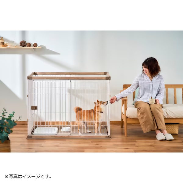 アイリスオーヤマ 犬用 ウッディサークル ライトナチュラル PWSR-1280HV 