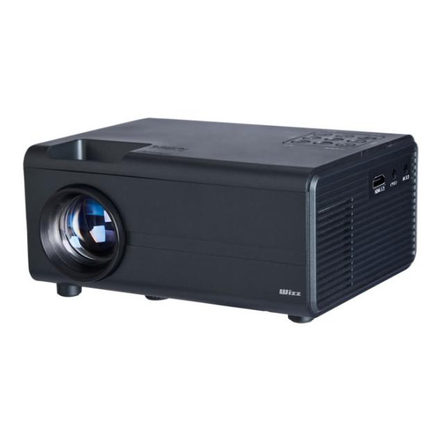TVプロジェクター ダイニチ電子 Wizz 家庭用据え置き TVチューナー内蔵 解像度1280x720 LED光源 〜フルHD 投影距離約1.0〜4.2m WPJ-T200B