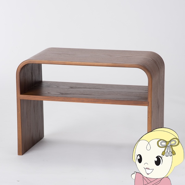 サイドテーブル ナイトテーブル 幅55×奥行30×高さ40cm 3Way ソファテーブル テレビ台 PC台 コの字 木製 北欧 おしゃれ 軽量 ブラウンの通販は 9,900円