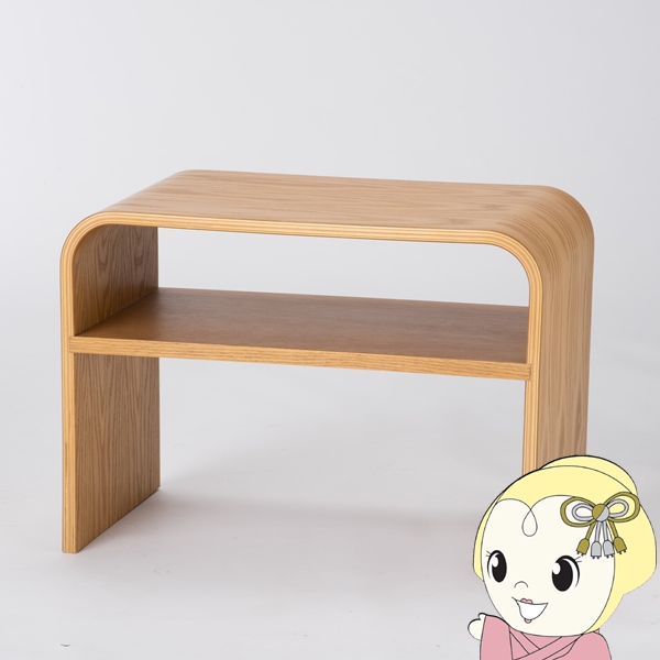 サイドテーブル ナイトテーブル 幅55×奥行30×高さ40cm 3Way ソファテーブル テレビ台 PC台 コの字 木製 北欧 おしゃれ 軽量 ナチュラルの通販は 9,900円