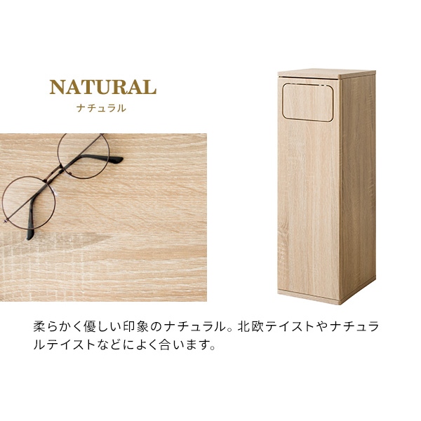ダストボックス エンプロー スリムタイプ ニオイ漏れを防ぐプッシュ式 ごみ箱 45L DB-800 ふた付き ホワイト_17