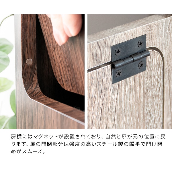 ダストボックス エンプロー スリムタイプ ニオイ漏れを防ぐプッシュ式 ごみ箱 45L DB-800 ふた付き ホワイト_4