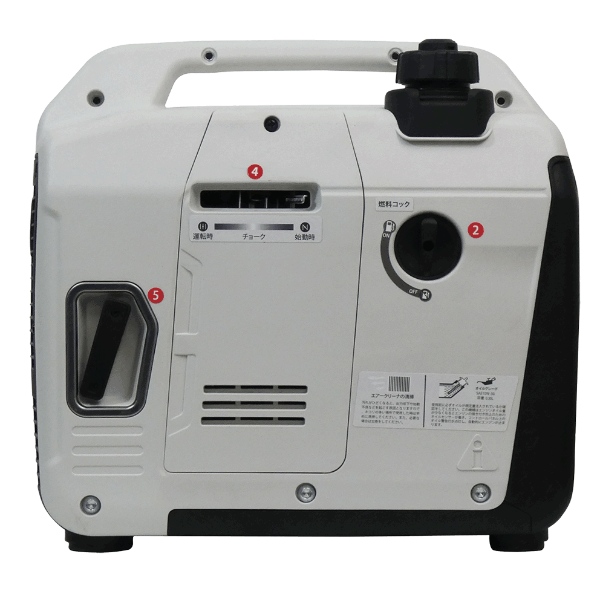 パワーテック 発電機 インバーター ガソリン 1.1kVA PG1100is_5