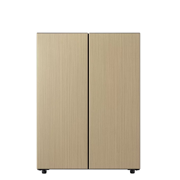 予約]冷凍冷蔵庫 AQUA アクア 72L 2ドア グレージュウッド AQR-FD7P-C