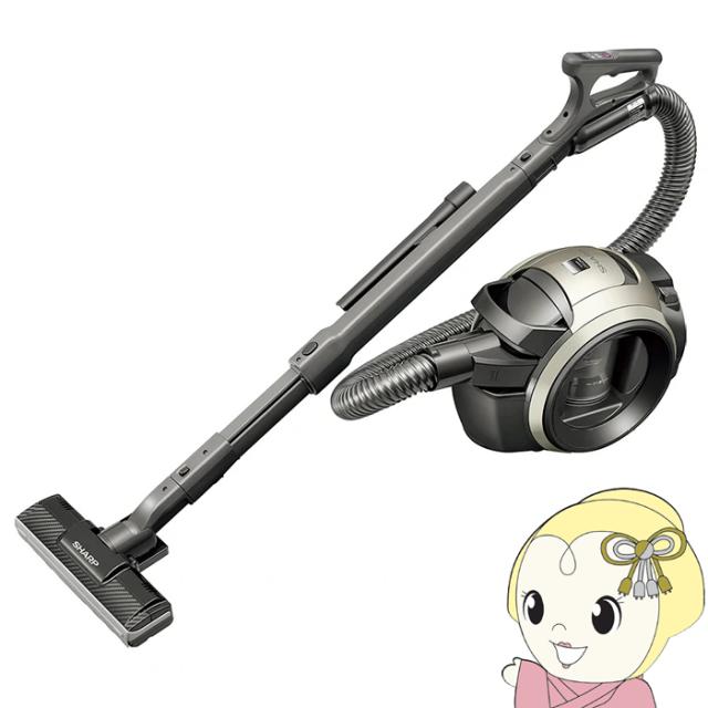 [予約 約1-2週間以降]掃除機 SHARP シャープ サイクロン式クリーナー コード式 自走式パワーブラシ ゴールド系 遠心分離サイクロン EC-U100-N
