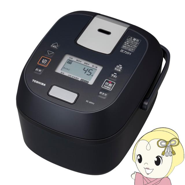 炊飯器 東芝 TOSHIBA 圧力IHジャー炊飯器 3.5合炊き ブラック 炎匠炊き RC-6PXV-Kの通販は