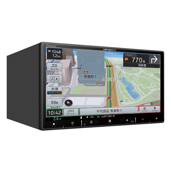 カーナビ パイオニア カロッツェリア 楽ナビ AVIC-RZ521 7V型HD/TV/Bluetooth/USB/チューナー・AV一体型メモリーナビゲーション