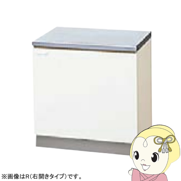 【メーカー直送/法人限定/車上渡し】 クリナップ クリンプレティ コンロ台 ホワイト 間口60cm 左開き GTS-60K-L