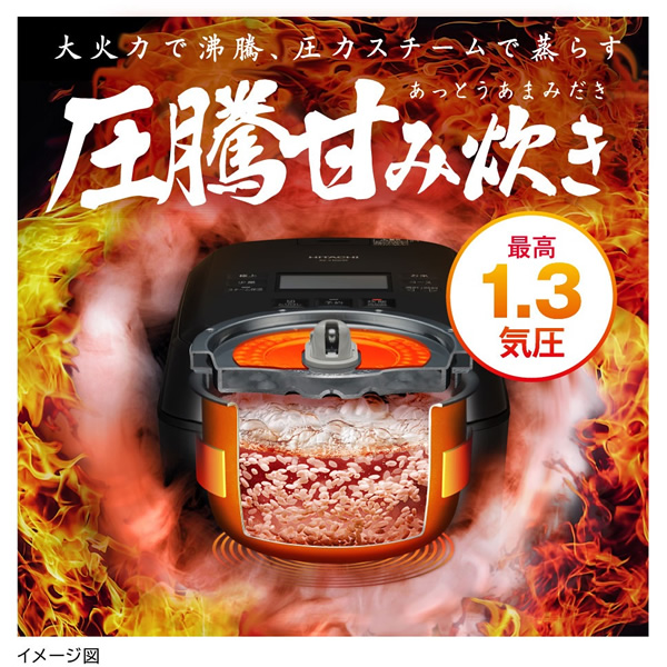 HITACHI 5.5合炊き☆ふっくら御膳☆RZ-TS104M HITACHI 日立ふっくら