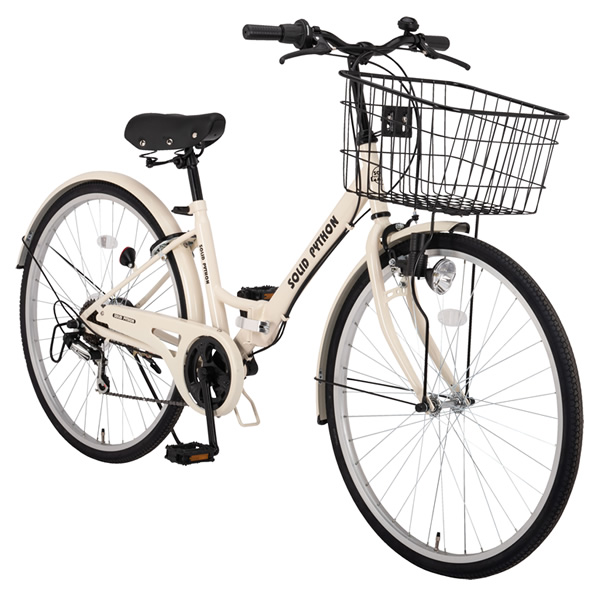折り畳み自転車 美和商事 SOLID PYTHON266 外装6段変速 折りたたみ