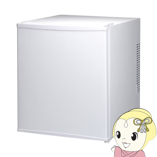 冷蔵庫【メーカー直送】小型 ペルチェ式 霜取り不要 静音 45L 1ドア ひとり暮らし 低振動 一人暮らし コンパクト 右開き ホワイト