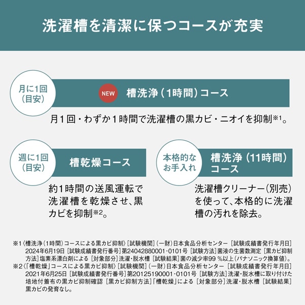 洗濯機 縦型 5kg 一人暮らし 【京都は標準設置込み】 パナソニック NA-F5B3-H ライトグレー コンパクト カビ取り機能 からみにくい_5